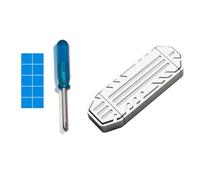 Flaroey 10 Gbit/s M.2 NVME SSD haute vitesse Solid State Mobile Hard Disk Box JMS583 Master Control avec USB TYPE-C Dual-Head