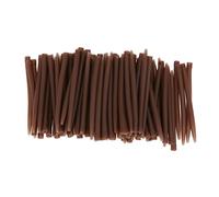 Flaroey 100 pcs/lot 53mm Anti Manches Terminal Carpe De Peche Anti Manches Se Connecter avec Crochet De Peche Marron Outil de Poisson Accessoires