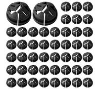 Flaroey 100 Pièces Connecteurs de 3/8-1/2 Pouces Connecteur Enfichable de Boîte Électrique en Plastique pour Romex 1/2 Pouces Défonçables