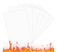 Flaroey 12 Pièces de Papier de Joint Haute Température, Feuille D'Isolation Ignifuge pour Poêle à Granulés, Poêle à Bois