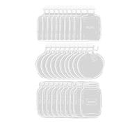 Flaroey 150 Pièces Signets de Fleurs Séchées Transparentes Bricolage Marque-Livres Faits à la Main Verrerie Autocollants Fleur Page Clips Papeterie