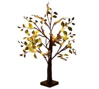 Flaroey 1pc 24LED Simulation Arbre Vacances Forme Arbre Diverses Activités Scène Décoration Arbre Noir