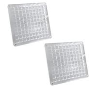 Flaroey 2 Pièces Boîte de Présentation de Coquillages Magnétiques Diamant Pierres Précieuses Perles Stockage Affichage Organisateur Boîte Grilles Acrylique Transparent E