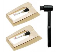 Flaroey 2 Pièces de Remplacement D'Aiguilles de Tourne-Disque avec Kit de Brosse de Nettoyage de Stylet, Stylet D'Aiguille de Tourne-Disque pour, Platines Faciles à Utiliser