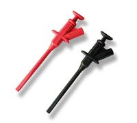 Flaroey 2 Pièces Sonde de Perforation D'Isolation Outil de Test de Multimètre de Réparation Automatique Pince à Ressort Câbles Pouvant Connecter une Prise de 4 mm