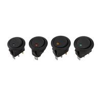 Flaroey 24 Pièces Interrupteur à Bascule à Bascule à Points Ronds 20A 12V DC Commande Marche/Arrêt pour Voiture ou Bateau avec Lumière LED