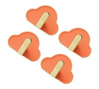 Flaroey 4 Pièces Crochets en Plastique Crochets à Clés Cintre à Chapeau Crochets sans Poinçonnage Crochet Mural de Salle de Bain Support de Télévision Universel Cintres de Sac à Main Durables B