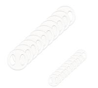 Flaroey 40PCS Bouton Creux Amovible en Acrylique pour Pompon, Forme Plate Ronde, Support pour Pompon de Chapeau, Outil de Fixation pour Bonnet Tricoté, Facile à Utiliser