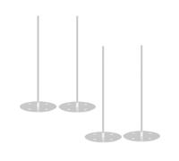 Flaroey 4PCS Présentoir à Donuts en Acrylique Transparent pour Table à Dessert, Support de Support de Bagel, pour Fête, Noël, Anniversaire