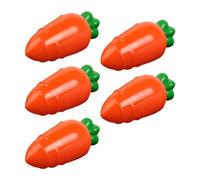 Flaroey 5 Pièces Transparent Pâques en Plastique Carottes Bonbons Boîte Pâques Cadeau Boîte Décorations A