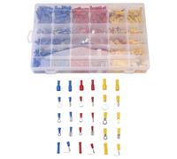 Flaroey 720 Pièces Kit D'Assortiment de Cosses de Câble Plat et Mâle Isolé Connecteurs de Câble de Électrique Ensemble de Bornes à Sertir