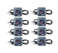 Flaroey 8 Modules de Caméra 100 Degrés 1 MP OV9732 1280 X 720, Pilote USB Gratuit, Mise au Point Manuelle, Câble de 3 Mètres pour XP/7/8/10
