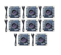Flaroey 8 Modules de Caméra à 100 Degrés 1MP OV9732 1280x720 USB avec Mise au Point Manuelle et Câble de 2 Mètres pour WinXP/7/8/10.