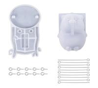 Flaroey Accessoires de Remplacement de Moules en Silicone de Cochon Mignon pour la Décoration de Table de Voiture