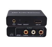 Flaroey Adaptateur Audio Optique Compatible, Extracteur Audio vers Séparateur Optique SPDIF Coaxial 3.5mm AUX Extracteur de Son