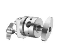 Flaroey Adaptateur de de Support de Lumière Multifonctionnel, Support de Tête Pivotant Robuste, Tête de Poignée pour Flèche D'Extension de Support (Argent)