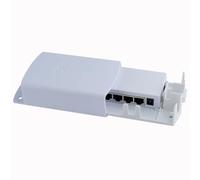 Flaroey Adaptateur d'extension RJ45 4 ports PoE étanche, amplificateur de signal puissant pour intérieur et extérieur, idéal pour jardin, garage, camping