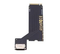 Flaroey Adaptateur Hôte PCI-E 4.0 M.2 M-Key vers Oculink SFF-8611 SFF-8612 pour ThinkBook 14+ AMD8845 de 2024 pour Carte Graphique Externe et SSD