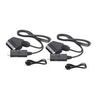 Flaroey Adaptateur péritel vers - Compatible TV audio vidéo 1080p/720p - Cordon convertisseur pour HDTV Stb DVD Accessoires convertisseur