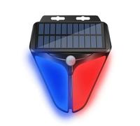 Flaroey Alarmes Solaires Extérieures 26 LED Détection du Corps Humain Avertissement Sonore et Applique Murale Système de Sécurité D'Avertissement de Jardin