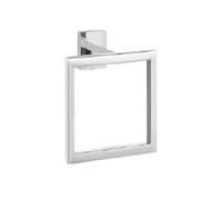 Flaroey Anneau Porte-Serviettes Carré en Acier Inoxydable pour Salle de Bain, Crochet pour Porte-Serviettes, Accessoires de Rangement pour Salle de Bain, 16 X 13 mm, Argent