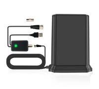 Flaroey Antenne de Télévision Numérique Intérieure et Extérieure Onde de Terre Antenne de Réception HDTV Domestique Dvb-T2 1 PCS Noir