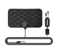 Flaroey Antenne HDTV Numérique avec Amplificateur de Signal - Gain Élevé de 25 DB - Réception de Signaux HD VHF UHF DVB-T2