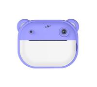 Flaroey Appareil Photo d'impression HD Cartoon Mini Double Appareil Photo d'impression à Un Bouton avec 2 Rouleaux de Papier d'impression