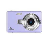 Flaroey Appareil Photo Numérique CCD pour Étudiants Introduction au Campus Numérique Carte de Poche Rétro Numérique Couleur Violette avec Carte Mémoire.