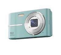 Flaroey Appareil photo numérique rétro 4K HD de 2,4 pouces - Mini caméra CMOS portable 50 MP - Zoom 16x - Enregistreur vidéo facile à utiliser - Vert