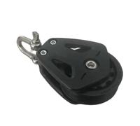 Flaroey Bloc de Réa à Charge Élevée, Tête Universelle, Poulie Simple, Manille Pivotante, Bloc de Roulement pour Voilier, Accessoires de Corde