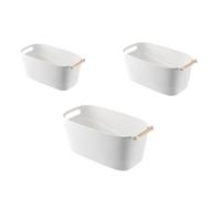 Flaroey Boîte de rangement pour articles divers, panier de rangement pour cuisine, salon, goûter, jouets