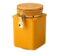 Flaroey Boîte Hermétique en Grains de Café, Louche de Bain, Café en Poudre, Pot de Scellage, Réservoir de Stockage de Grains de Café, Récipient Alimentaire, Facile à Utiliser, Env. 10 X 10 X