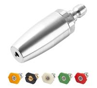 Flaroey Buse Turbo, Pointe de Buse Rotative, Orifice 1/4 de Pouce à Connexion 4.0 pour Laveuse Électrique