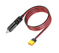 Flaroey Câble D'Extension de Connecteur Mâle avec Prise Allume-Cigare, Chargeur de Voiture 10 Pieds 14 AWG et Cordon Adaptateur