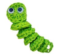 Flaroey Cadeau de Soutien Émotionnel Fait à la Main, Ver D'Inquiétude au Crochet, Soins Inspirants pour Vous, Cadeau Tricoté Mignon, et Facile à Utiliser, Vert