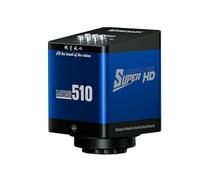 Flaroey Caméra de Microscope Stéréo Numérique MOS Compatible pour Brasage de PCB, Capteur D'Image 4K 51MP, Caméra Vidéo Industrielle