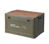 Flaroey Camping en Plein Air Pliant Touristique Table Boîte de Rangement de Voiture Boîte de Rangement de Voyage en Plein Air Équipement de Camping Vert, L