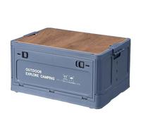 Flaroey Camping en Plein Air Pliant Touristique Table Boîte de Rangement de Voiture Boîte de Rangement de Voyage en Plein Air Équipement de Camping Bleu, M