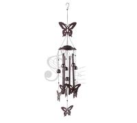 Flaroey Carillon éolien en métal pour extérieur, cadeaux commémoratifs, cadeaux de déménagement, carillon éolien en métal pour extérieur et intérieur Motif papillon
