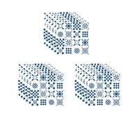 Flaroey Carreaux Géométriques Rénovés Cuisine Salle de Bain Dortoir Salle à Manger Mur Sol Décoration Autocollant Mural 3 Ensemble