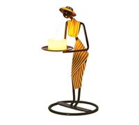 Flaroey Chandelier en Fer Vintage Décoration Lumière Nordique Luxe Dîner Aux Chandelles Romantique Petite Décoration Facile à Installer, A