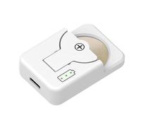 Flaroey Chargeur pour LIR2032 LIR2025 LIR2016 LIR2450 Interface TypeC 4,2 V Conçu pour Durer Piles Bouton au Lithium Blanc