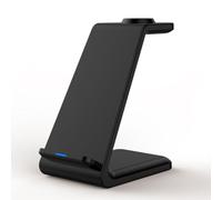 Flaroey Chargeur sans fil pour montre, écouteurs, chargeur sans fil, multifonction, pratique, facile à installer