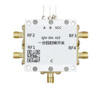 Flaroey Commutateur électronique SP4T 0,1-6 GHz à isolation élevée 1/4 pour micro-ondes