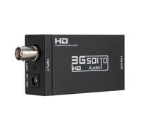 Flaroey Convertisseur 3G-SDI vers -Compatible, 3G-SDI vers HDTV 1080P, Convertisseur de Transmission de Niveau de Diffusion pour Moniteur HDTV