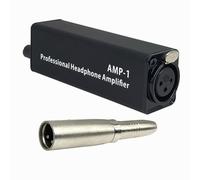 Flaroey Convertisseur D'Amplificateur de Casque Portable XLR vers Interface Audio 3,5 mm Mini Amplificateur de Casque HiFi Amplificateur de à Clip
