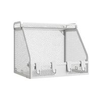 Flaroey Corbeille à fruits à suspendre pour cuisine, rangement de pommes de terre, oignons, paniers de rangement muraux pour garde-manger, blanc