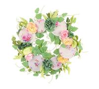 Flaroey Couronne pour Porte D'Entrée, Couronne Toute Saison en Feuillage pour Intérieur/Extérieur de Maison de Campagne, Porche, Mur, Fenêtre, Décoration de Festival, Mariage. Facile à Utiliser et Dur