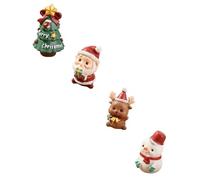 Flaroey Décoration de Bureau de Noël Mini Figurine d'arbre de Noël Cadeau Décoration de Bureau Plateau Décoration D'Étagère